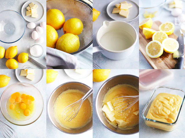 steg för steg lemon curd